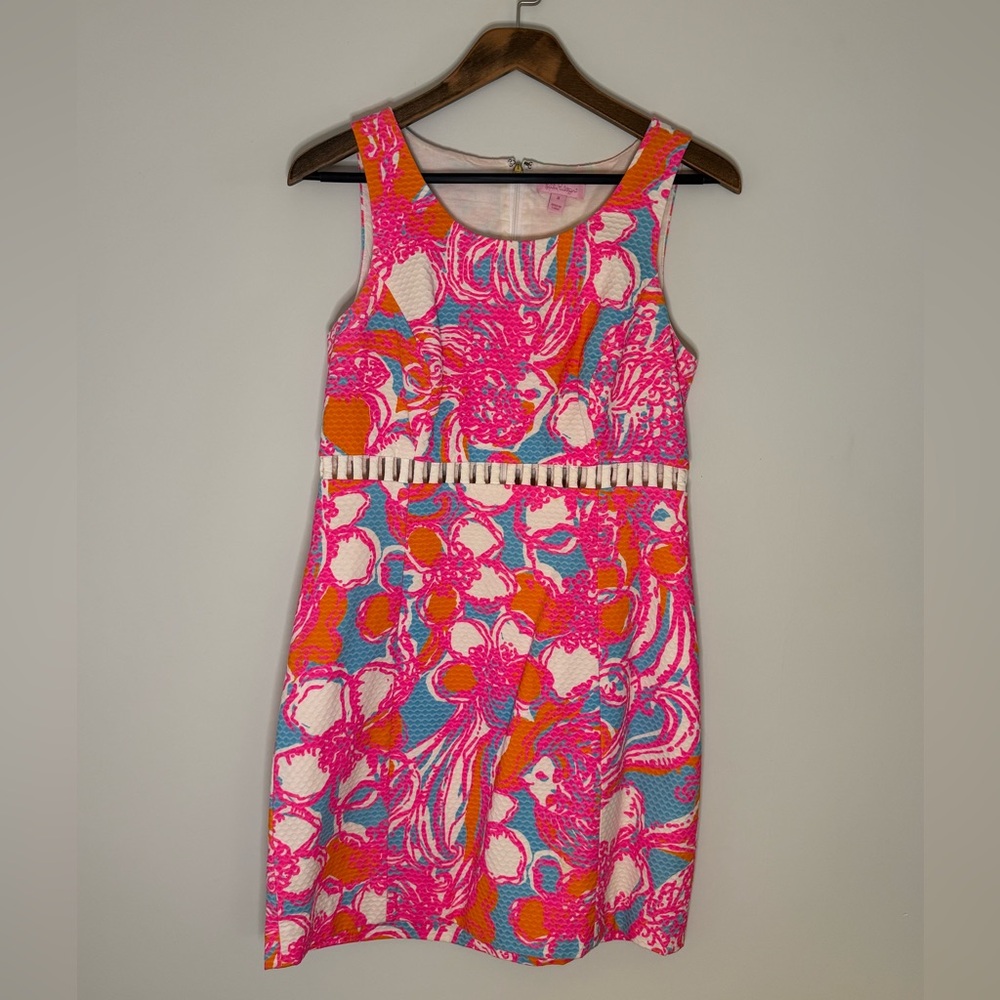 Lilly Pulitzer Pink and Orange Patterned Dress